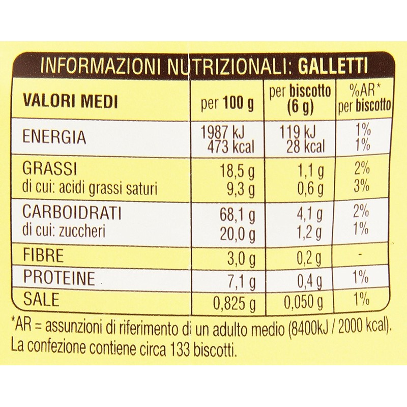 Mulino Bianco: "Galletti" shortbread with sugar granules - 12.3 Oz