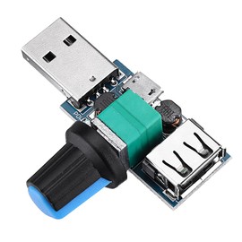 DollaTek 3Pcs USB Fan Speed Controller Module Reducing Noise Multi-stall Adjustment Governor DC 4-12V