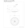 Kingston Brass KX1550 Vilbosch 5-Inch Round 5-Function ABS Shower Head
