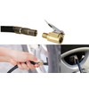 Tire Air Chuck with Clip Adapter, Brass Locking Tire Inflator