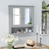 LOKO Bathroom Wall Cabinet with Mirror, Modern Mirror Cabinet with