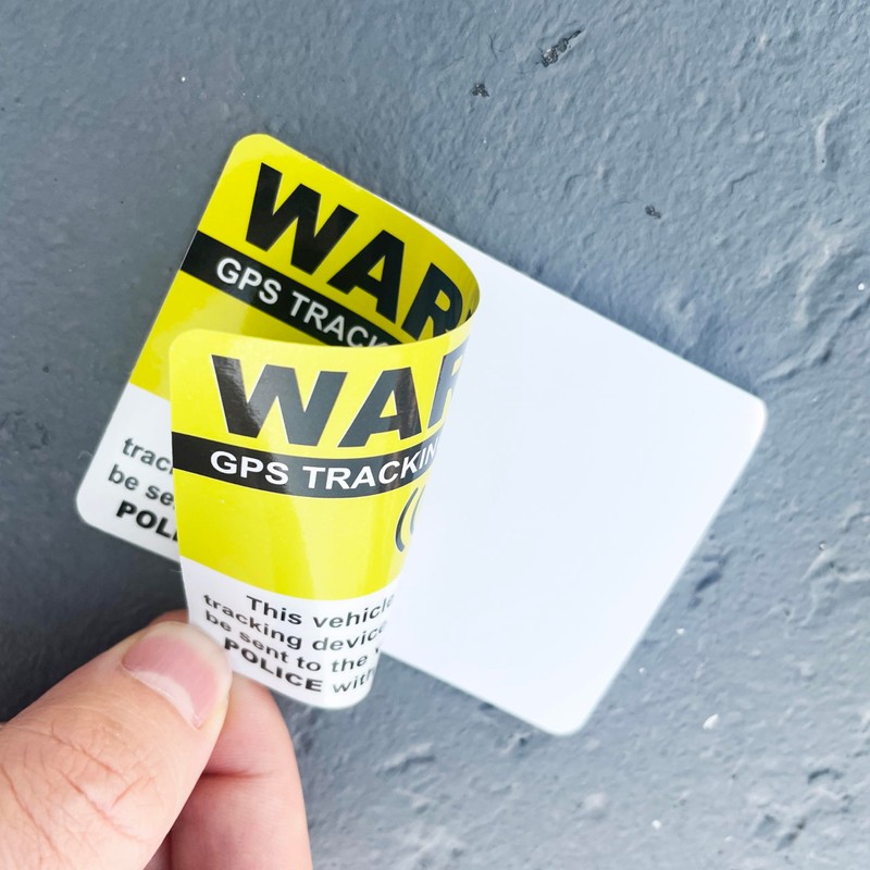 GPS Tracking Sticker Anti-Theft Car Vehicle Warning 6 Pack 2.5"x3.5"