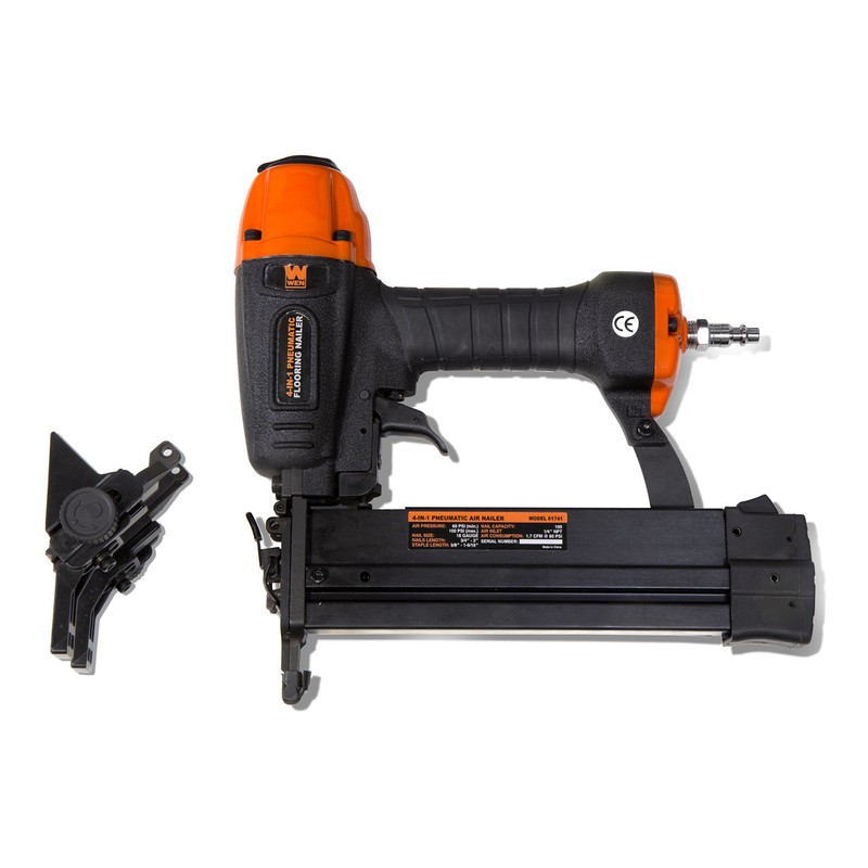 WEN 61741K 4-in-1 18-Gauge Pneumatic Flooring Nailer and Stapler