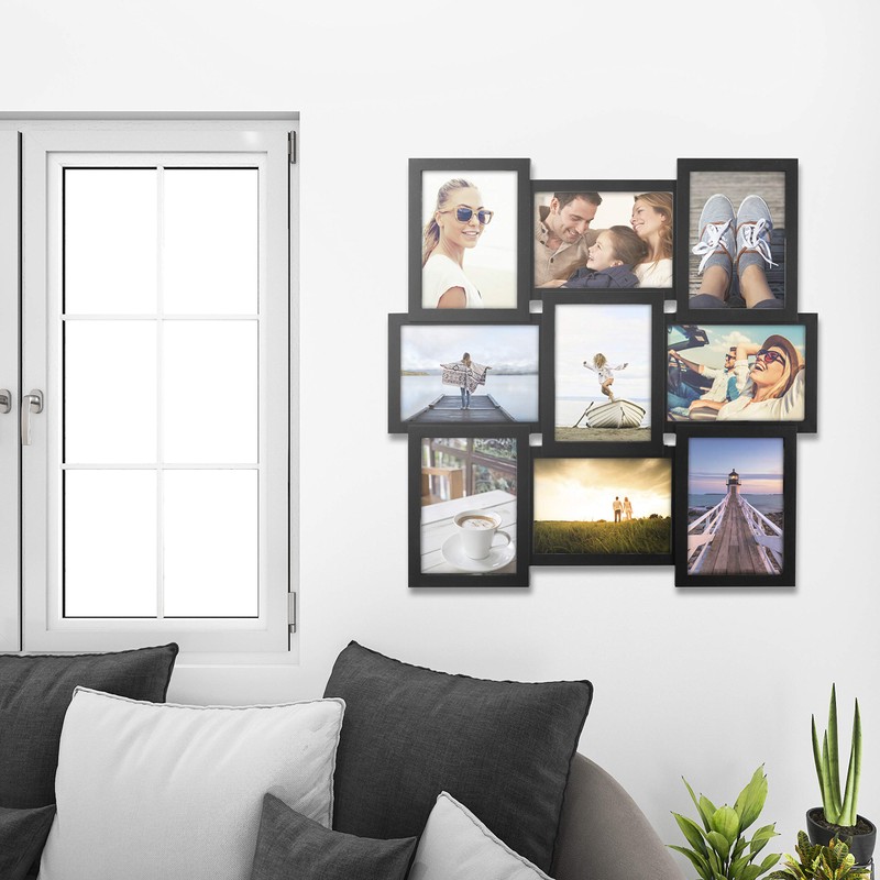 Malden International Designs 5 x 7 9-Opening Dimensional Collage Photo