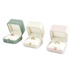 Oirlv Engagement Ring Box PU Leather Ring Storage Box for