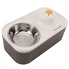 Cat Water Fountain Food Bowl High Capacity Quiet 2 In