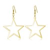Simple Star Earrings for Women, Hollow Star Dangle Drop Earrings