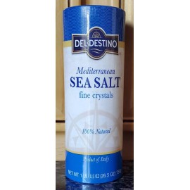 Del-Destino Mediterranean Sea Salt, Fine Crystals, 100% Natural
