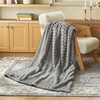 Joiedomi Twin Blanket for Bed, Soft Grey Fleece Blankets Birthday
