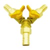 Metaland Brass 3 Way Shut-Off Valve, 5/16" Hose Barb 2