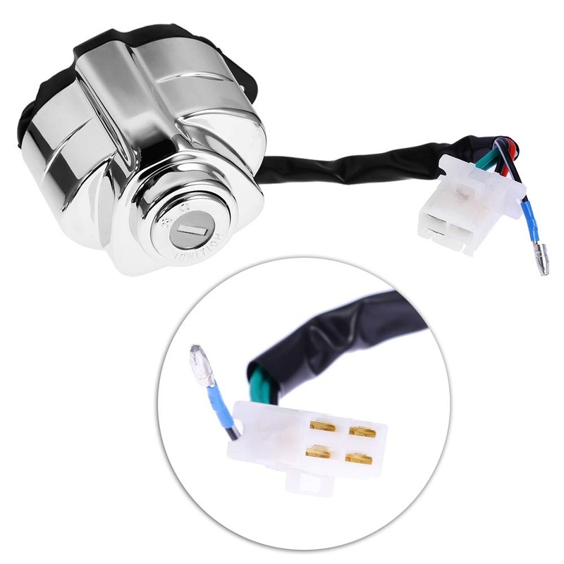 Zreneyfex Ignition Switch Gas Cap Helmet Steering Lock Key Set