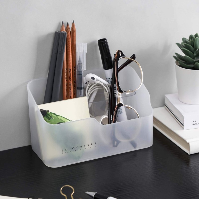 UNIKON Eunion Makeup Organizer, Clear Small Countertop Makeup Caddy Storage