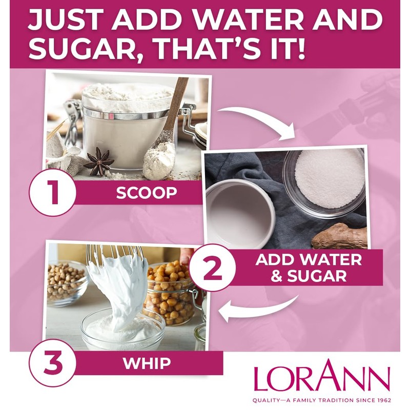 LorAnn Oils Meringue Powder – Gluten-Free, Kosher & Nut-Free –