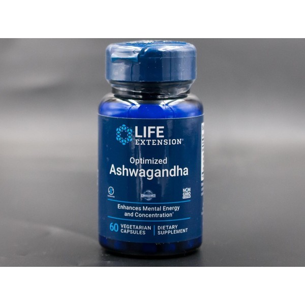 Life Extension Optimized Ashwagandha 60 vegetarian capsules