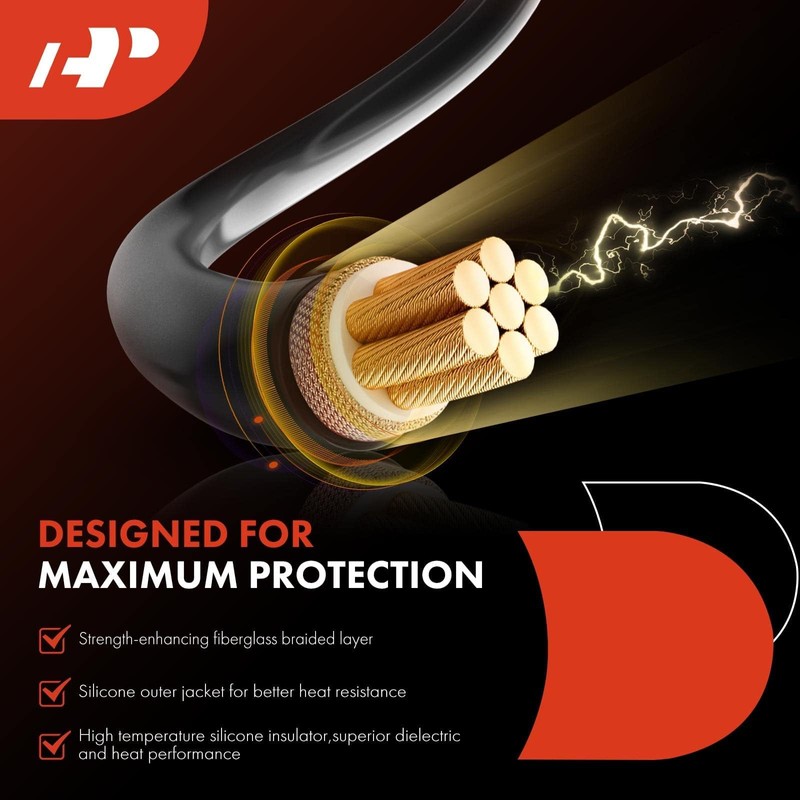 A-Premium Juego de cables de bujía compatible con Jeep Wrangler