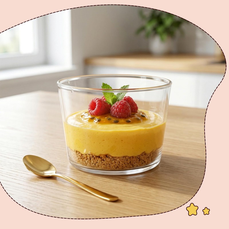 9 Pack Small Glass Dessert Bowls, 8 Oz Clear Dessert