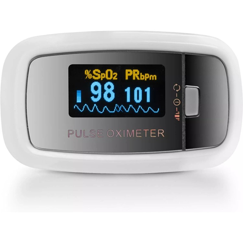 AccuMed CMS-50D1 Fingertip Pulse Oximeter Finger Pulse SpO2 Monitor White