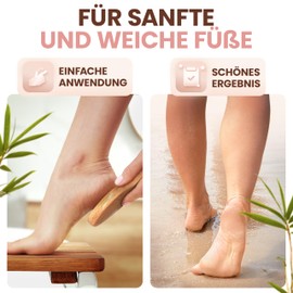 BAMBUA Callus Remover - (100% Plastic-Free) Highly Effective Callus File with Nano Glass - For Foot Care for Beautiful Feet - Callus Rasp - Premium Callus Remover for Callus Removal Foot (Pink)