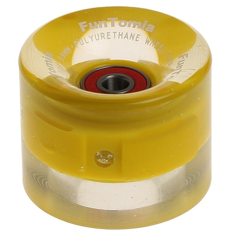 FunTomia 4 x Miniboard / Skateboard LED Wheels 59 x