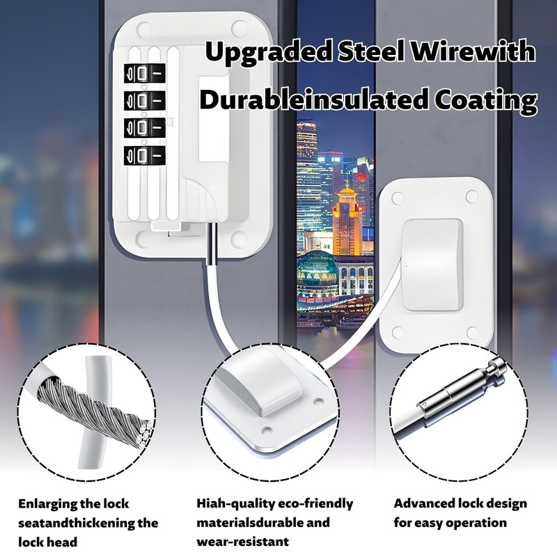 Pack of 2 Fridge Lock with Code, Fridge Lock No