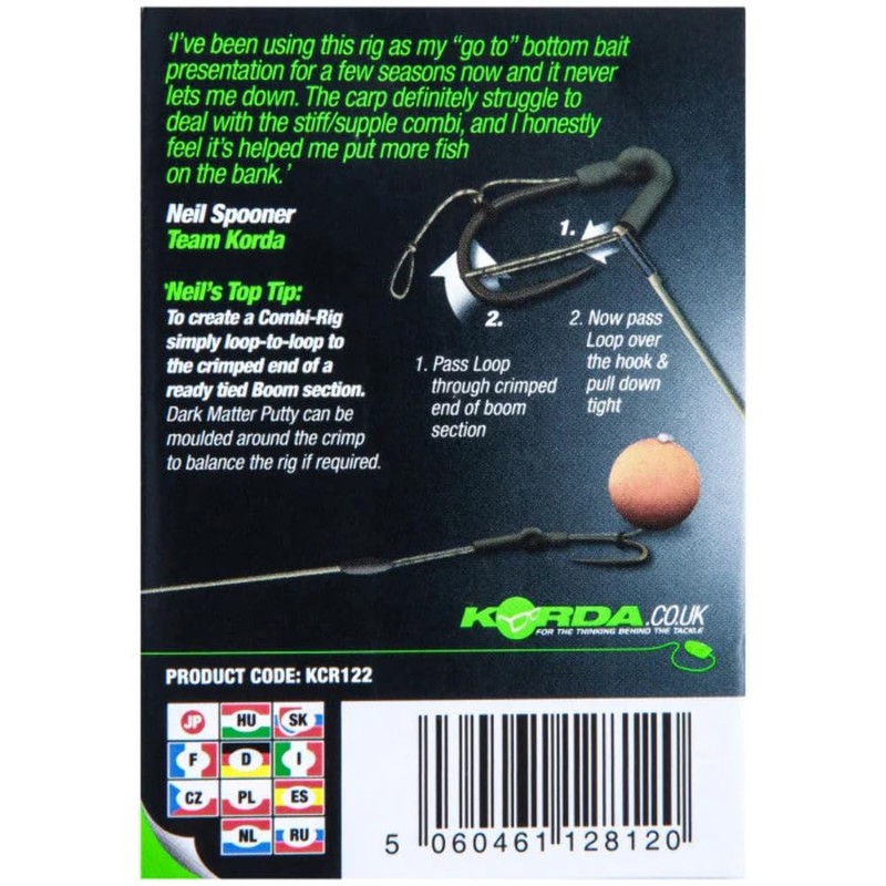 Korda - Loop Rigs Wide Gape X 8 18lb |
