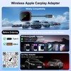 CYIAMJLU 2-in-1 Carplay Wireless Adapter with Fast, Convert Wired Android