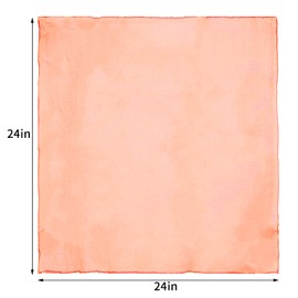 Jmkcoz 12pcs Square Juggling Silk Dance Scarves Magic Tricks Performance Props Accessories Movement Scarves Rhythm Band Scarf (Orange)