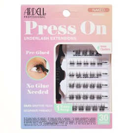 Ardell Extensiones Underlash Prepegadas a Presión Desnuda - Naturales Juego de 31 piezas Negro