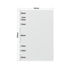 A5 Loose Leaf Refill Paper, 135 Sheets Plain White Planner