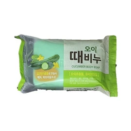 1 Taekwang Distribution Cucumber Scrub Soap / 태광유통 오이 때 비누 1개