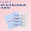 Miz Barn Daily Lashes 4 Pairs Natural Look False Eyelashes,