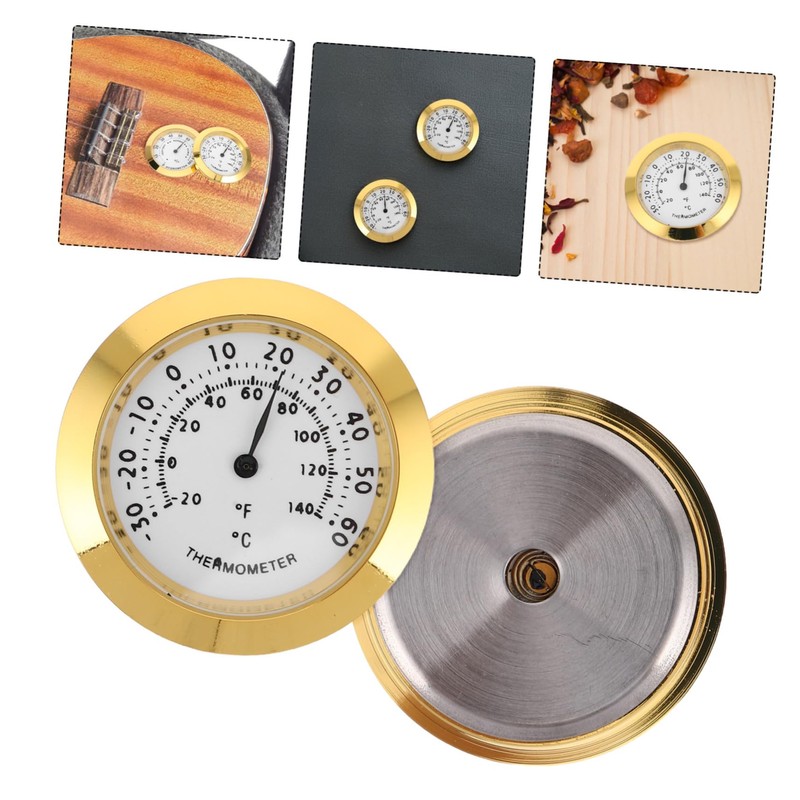 KONTONTY 2pcs Mini Hygrometer Thermometer Analog Humidity and Temperature Meter