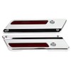 2 pcs Motorcycle Saddlebag Latch Cover Reflectors for Glide Touring