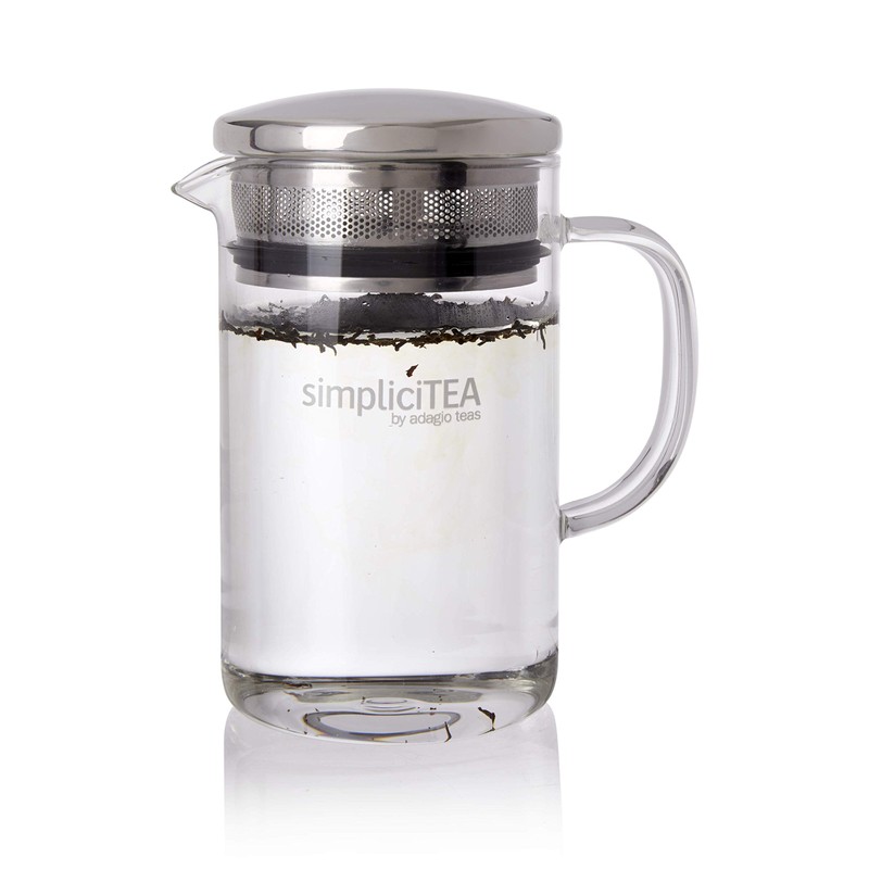 Adagio Teas Glass Tea Infuser - Easy Brew Pot -