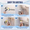 6 Pack Universal Toilet Flusher Replacement Kit and Toilet Valve