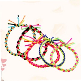 Beavorty 20pcs Colorful Handcraft Stretch Hair Ties Elastic Ponytail Holders for Women Girls Random Colors Durable Hair Accessories for Everyday Use