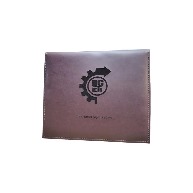 Porta Recetario Médico Con Logo Y Nombre Grabado