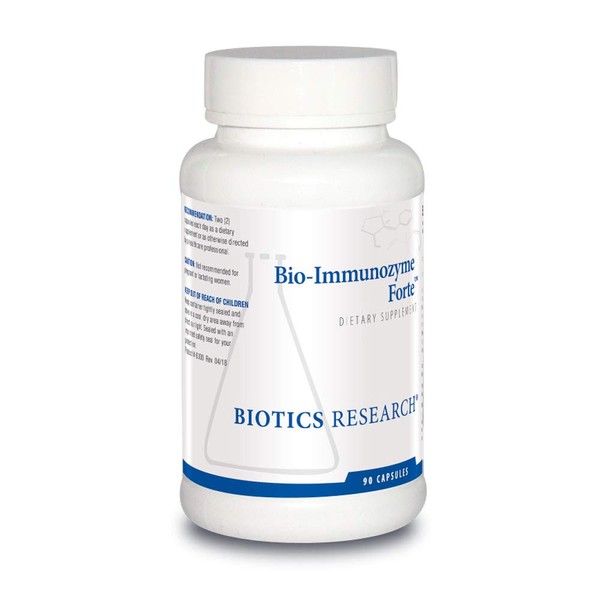 BIOTICS Research Bio Immunozyme Forte Multivitamin/Mineral to Support Normal, Healthy Immune Function, Echinacea, Cayenne Pepper, Lactobacillus acidophilus, Probiotics, Amino Acids 90 Capsules