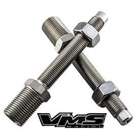 VMS RACING STAINLESS STEEL HD SOFTAIL Rear Adjustable Slam LOWERING KIT 1 to 2 inches Compatible with Harley Davidson Softail Heritage Classic Anniversary Springer Deluxe Custom Deuce 00-17 2000-2017