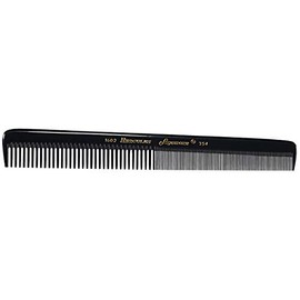 Hercules Sägemann 1602-354 Professional Hair Cutting Comb Flexible Natural Rubber Hair Comb 2 Teeth Coarse + Fine 7 Inches