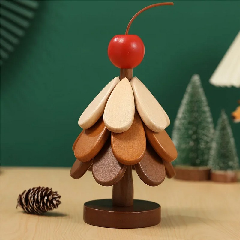 Wooden Tree Trivet Set for Dining Tables – Folding Pot