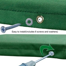 89 x 43inch Swing Set Replacement Tarp Cover Playground Tarp Replacement, Playset Roof Canopy Replacement Waterproof Cover for Outdoor Playset Swingset Playground