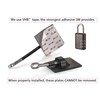 Refrigerator Lock (Black with Black Combination Padlock)
