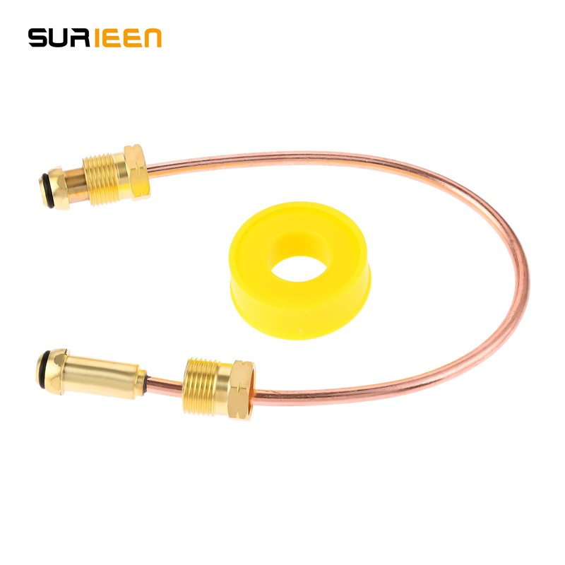 SURIEEN Propane Regulator Copper Pigtail POL x POL 15 Inch,