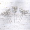 Unicra - Alfileres para el pelo de novia de cristal