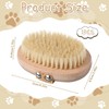 Soft Bristle Dog Brush, Natural Boar Bristle Hair Pet Brush