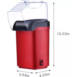 Oil Free Popcorn Machine.1200W Electric Hot Air Corn Popper Maker Healthy 16Cups