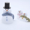 ABOOFAN 50 Pieces Clown Hat Plastic Mini Top Hat Black