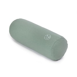 Yoga Studio Kapok Mini Organic Lightweight Bolster Bolster Pillow Perfect for Yoga and Back Stretching 32 x 12 cm Sage Green
