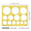Traceease Geometric Drafting Jumbo Circle Template Drawing Stencil, Designing Template